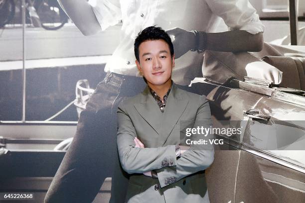 Actor Dawei Tong attends the gala dinner of Tod's Timeless Icons during Milan Fashion Week Fall/Winter 2017/18 on February 23, 2017 in Milan, Italy.