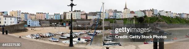 tenby harbour - tenby wales stock pictures, royalty-free photos & images