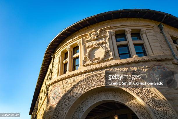 Intricate carvings at Pigott Hall at Stanford University in the Silicon Valley town of Stanford, California, November 13, 2016. .