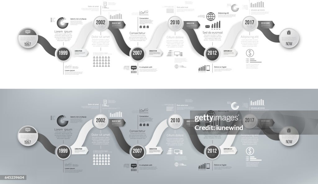 Azdo Timeline Feature Arrow Timeline Infographic