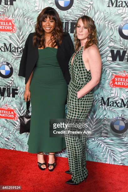 Kimberly Steward and Lauren Beck attend the 10th Annual Women In Film Pre-Oscar Cocktail Party - Arrivals at Nightingale Plaza on February 24, 2017...