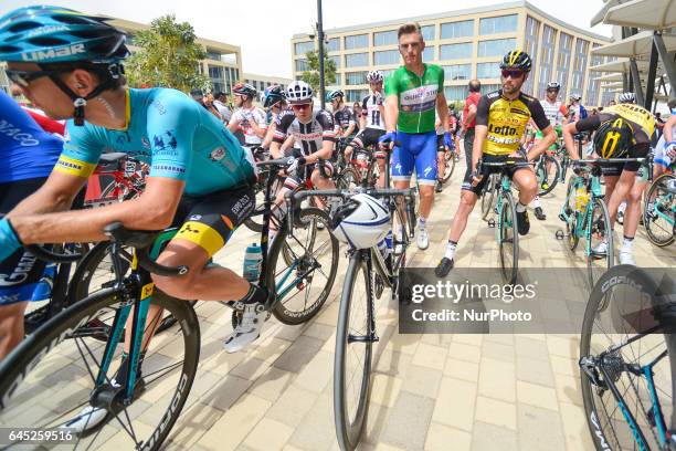 Germany's Marcel Kittel from Quick-Step Floors team ahead of the third stage, a 186km Al Maryah Island Stage from Al Ain to Jebel Hafeet. On...