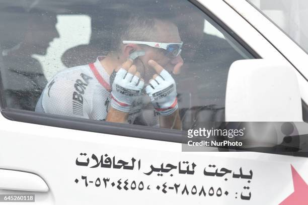 Poland's Rafal Majka from Bora Hansgrohe team ahead of the third stage, a 186km Al Maryah Island Stage from Al Ain to Jebel Hafeet. On Saturday,...