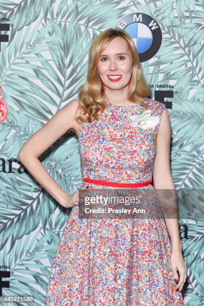 Allison Schroeder arrives at the 10th Annual Women In Film Pre-Oscar Cocktail Party at Nightingale Plaza on February 24, 2017 in Los Angeles,...