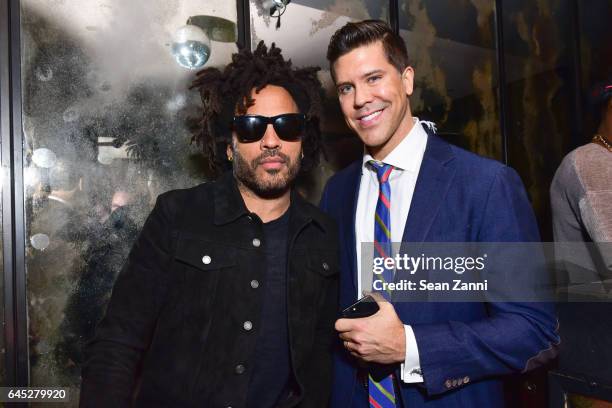 Lenny Kravitz and Fredrik Eklund attend 75 Kenmare Sales Launch VIP After Party Hosted by Fredrik Eklund and Lenny Kravitz at The Blond at 11 Howard...