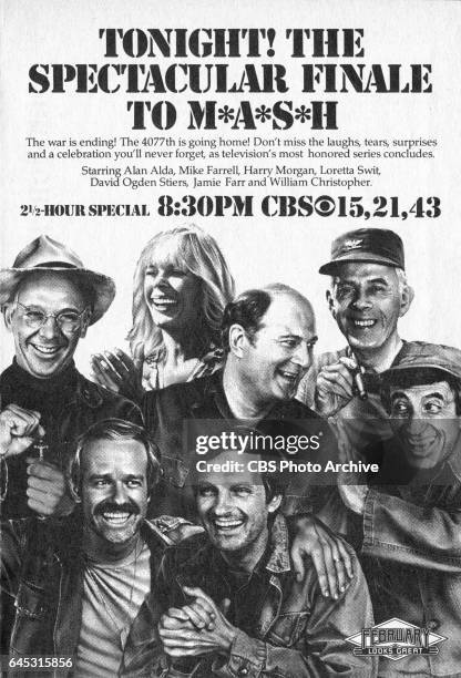Television advertisement as appeared in the February 26, 1983 issue of TV Guide magazine. An ad for the final episode of M*A*S*H , which broadcast on...