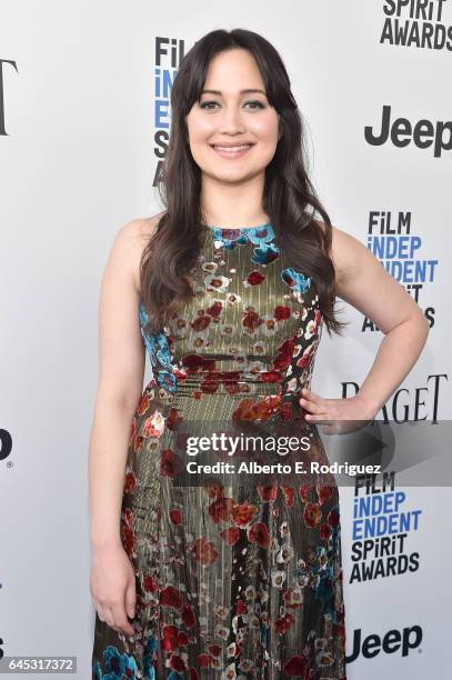 Actor Lily Gladstone attends the 2017 Film Independent Spirit Awards at the Santa Monica Pier on February 25, 2017 in Santa Monica, California.