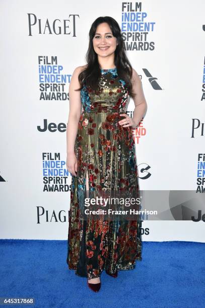 Actor Lily Gladstone attends the 2017 Film Independent Spirit Awards at the Santa Monica Pier on February 25, 2017 in Santa Monica, California.