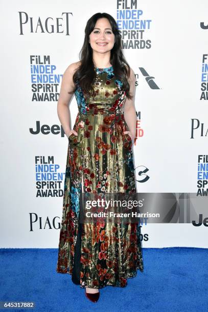 Actor Lily Gladstone attends the 2017 Film Independent Spirit Awards at the Santa Monica Pier on February 25, 2017 in Santa Monica, California.