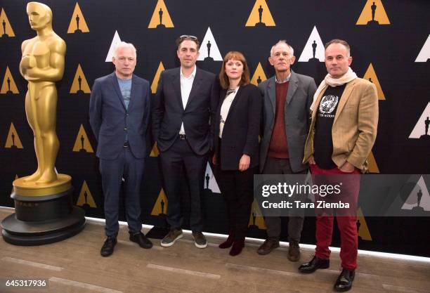 Directors Hannes Holm, Martin Zandvliet, Maren Ade, Martin Butler and Bentley Dean arrive to the 89th Annual Academy Awards Oscar Week reception for...