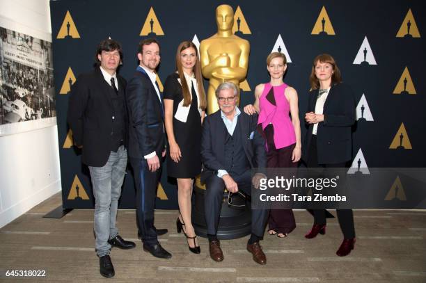 Maren Ade , director of Toni Erdmann, and cast members arrive to the 89th Annual Academy Awards Oscar Week reception for nominated films at Samuel...