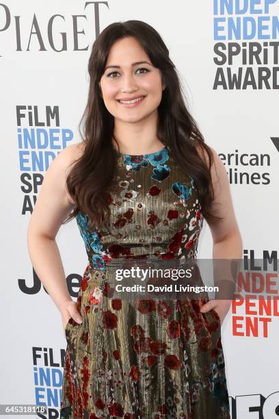 Actress Lily Gladstone attends the 2017 Film Independent Spirit Awards on February 25, 2017 in Santa Monica, California.