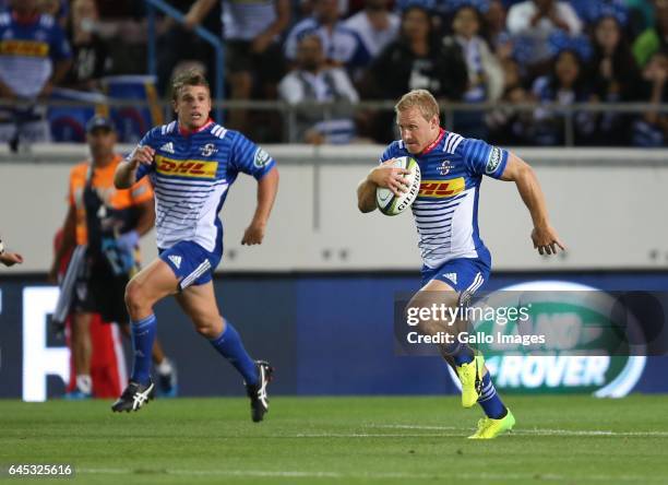 Jano Vermaak during the Super Rugby match between DHL Stormers and Vodacom Bulls at DHL Newlands on February 25, 2017 in Cape Town, South Africa.