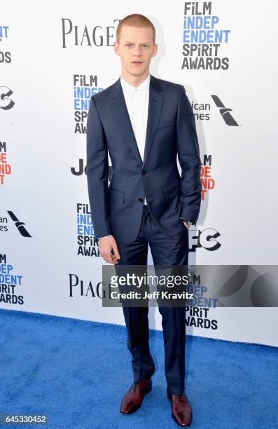 Actor Lucas Hedges attends the 2017 Film Independent Spirit Awards at the Santa Monica Pier on February 25, 2017 in Santa Monica, California.