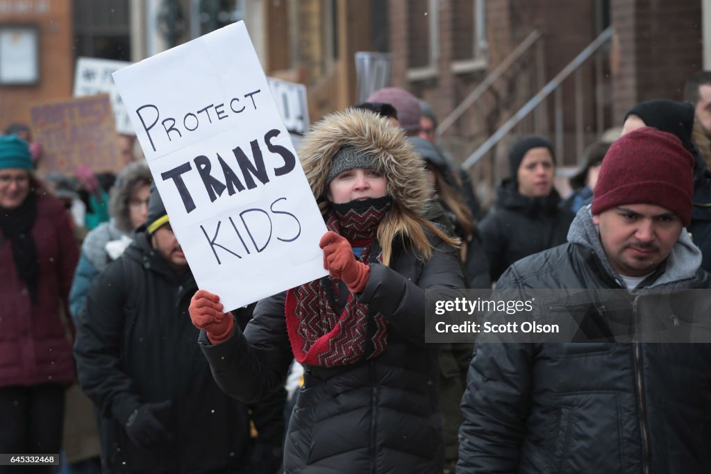 Activists Demonstrate For Transgender Rights