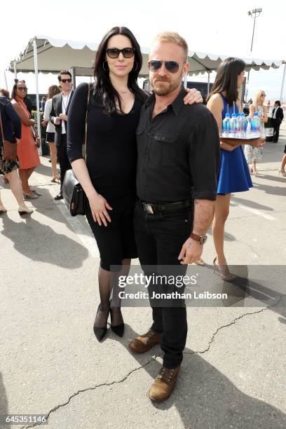 Actors Laura Prepon and Ben Foster attend the 32nd Annual Film Independent Spirit Awards sponsored by FIJI Water at Santa Monica Pier on February 25,...