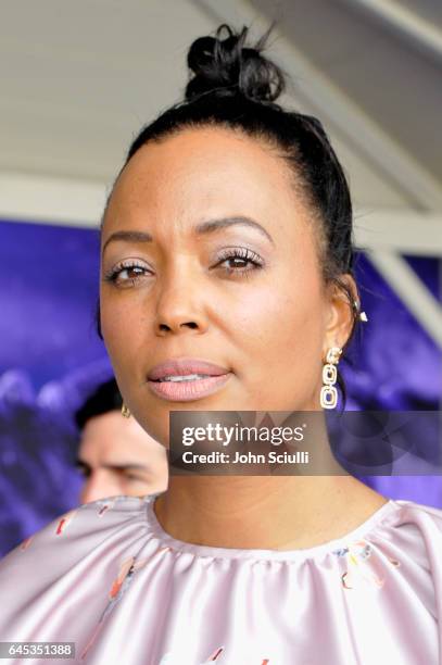 Actress Aisha Tyler visits the Jeep tent at the 2017 Film Independent Spirit Awards sponsored by Jeep at Santa Monica Pier on February 25, 2017 in...