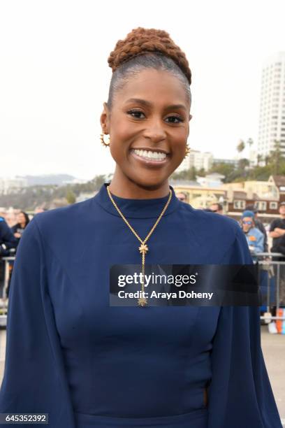 Issa Rae during the 2017 Film Independent Spirit Awards at the Santa Monica Pier on February 25, 2017 in Santa Monica, California.