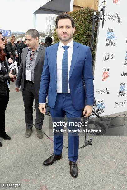 Actor Edgar Ramirez attends the 32nd Annual Film Independent Spirit Awards sponsored by FIJI Water at Santa Monica Pier on February 25, 2017 in Santa...