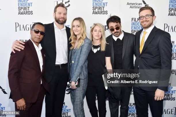 Actor Andre Royo, art director Joshua Locy, producers April Lamb, Sara Murphy, Michael Angelo Covino, and Isaiah Smallman attend the 2017 Film...