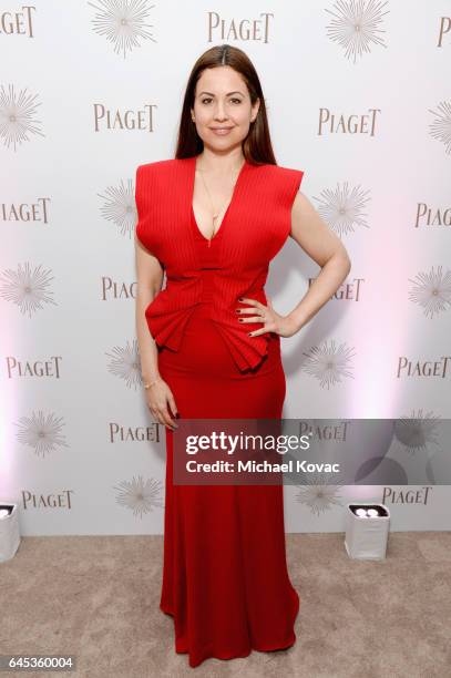 Journalist Raya Abirached with Piaget at the 2017 Film Independent Spirit Awards at Santa Monica Pier on February 25, 2017 in Santa Monica,...