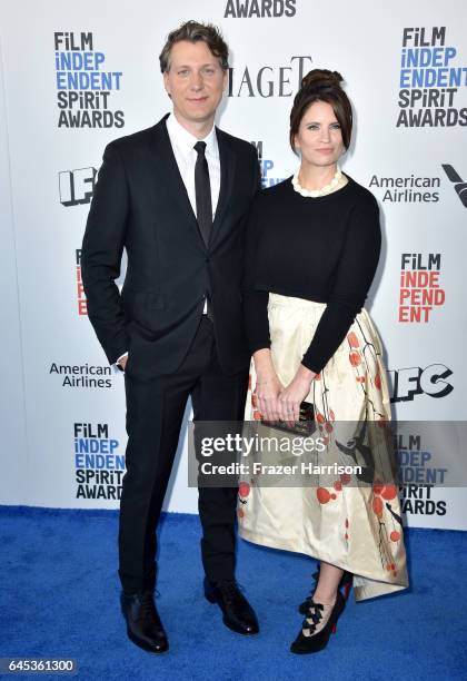 Director Jeff Nichols and Besty Nichols attend the 2017 Film Independent Spirit Awards at the Santa Monica Pier on February 25, 2017 in Santa Monica,...