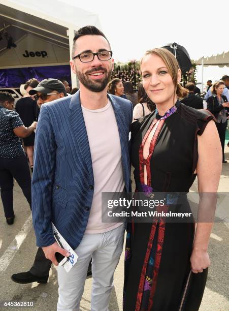 Aiden Lloyd and Lauren Beck attend the 2017 Film Independent Spirit Awards at the Santa Monica Pier on February 25, 2017 in Santa Monica, California.