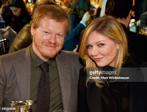 Actors Jesse Plemons and Kirsten Dunst attend the 2017 Film Independent Spirit Awards at the Santa Monica Pier on February 25, 2017 in Santa Monica,...