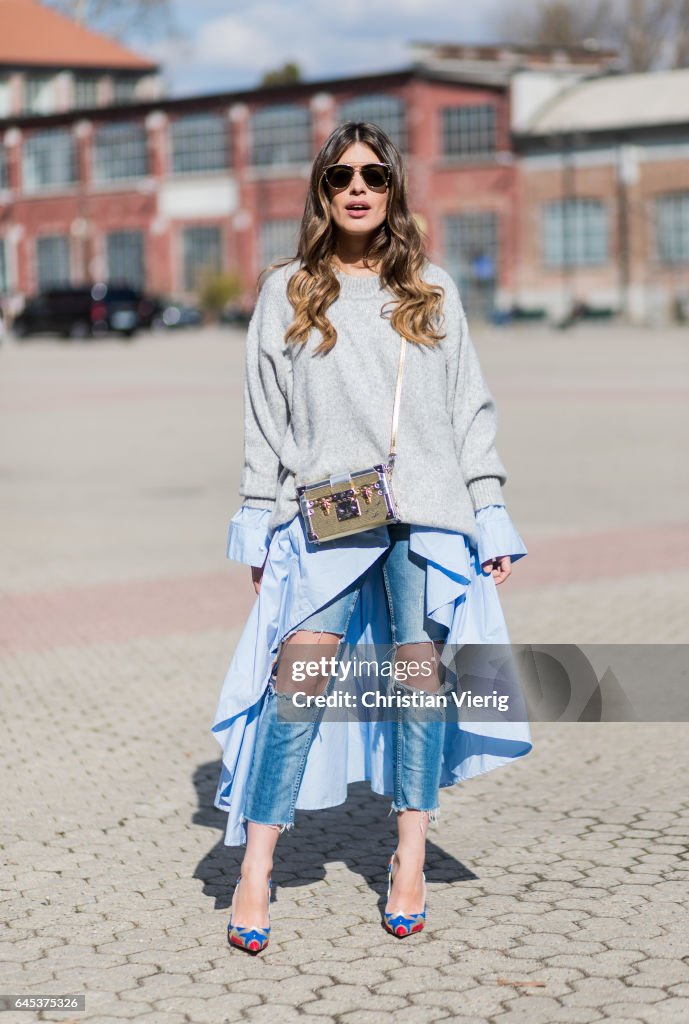 Street Style: February 25 - Milan Fashion Week Fall/Winter 2017/18