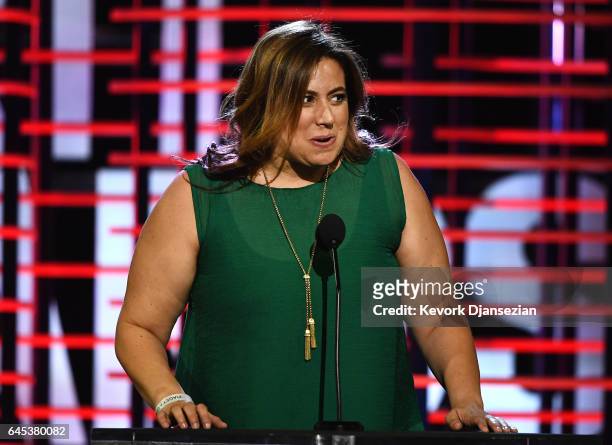 Producer Jordana Mollick accepts the Piaget Producers Award for 'Hello, My Name Is Doris' onstage during the 2017 Film Independent Spirit Awards at...