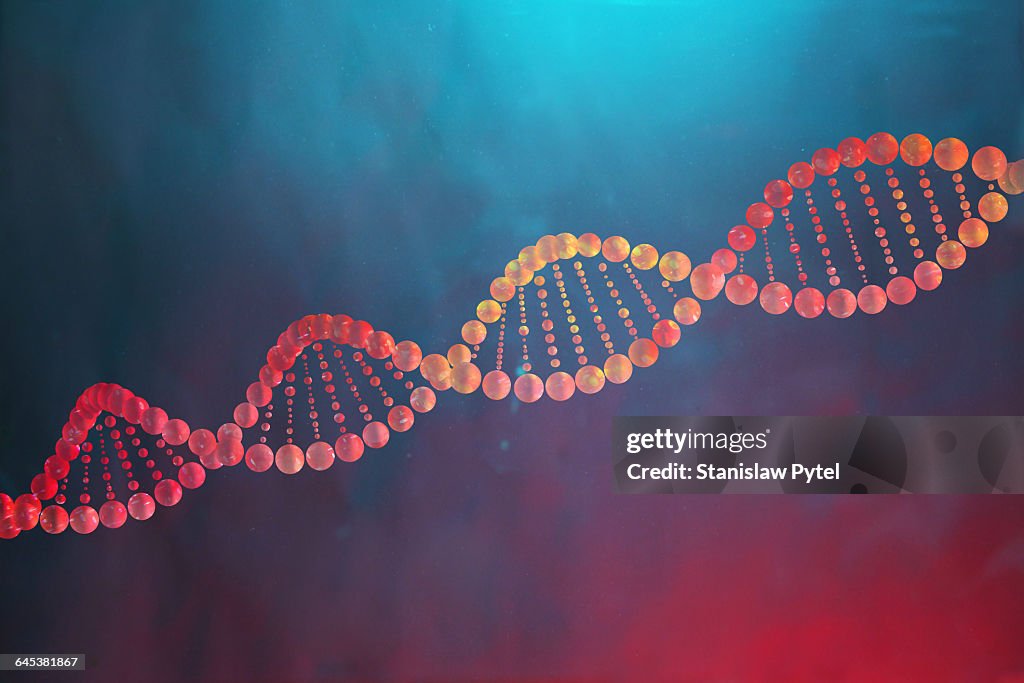 Colorful DNA helix