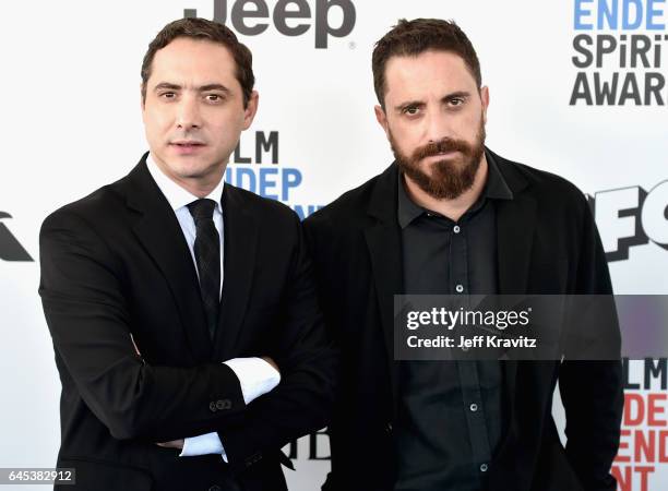Producer Juan Larrain and director Pablo Larrain attend the 2017 Film Independent Spirit Awards at the Santa Monica Pier on February 25, 2017 in...