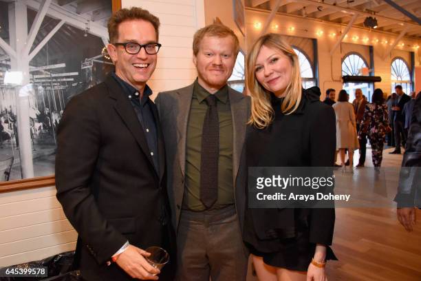 Producer Sam Bisbee, actors Jesse Plemons and Kirsten Dunst attend the 2017 Film Independent Spirit Awards at the Santa Monica Pier on February 25,...