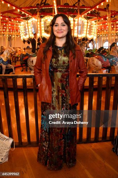 Actress Lily Gladstone attends the 2017 Film Independent Spirit Awards at the Santa Monica Pier on February 25, 2017 in Santa Monica, California.