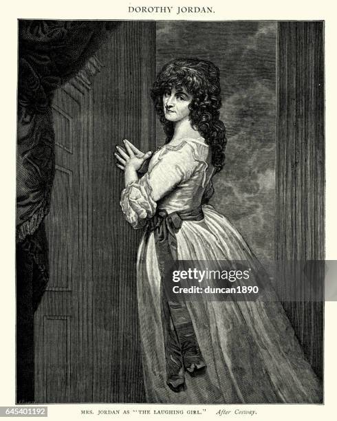 dorothea jordan - prostitute stock illustrations