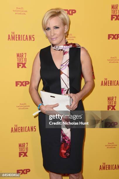 Television host Mika Brzezinski attends "The Americans" season 5 premiere at DGA Theater on February 25, 2017 in New York City.