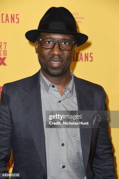 Actor Russell Jones attends "The Americans" season 5 premiere at DGA Theater on February 25, 2017 in New York City.