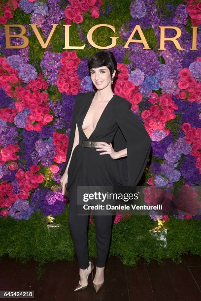 Actor Paz Vega attends Bulgari's Pre-Oscar Dinner at Chateau Marmont on February 25, 2017 in Hollywood, United States.