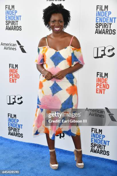 Actress Adepero Oduye attends the 2017 Film Independent Spirit Awards on February 25, 2017 in Santa Monica, California.