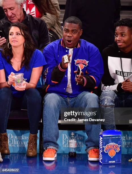 Tracy Morgan attends Philadelphia 76ers Vs. New York Knicks game at Madison Square Garden on February 25, 2017 in New York City.