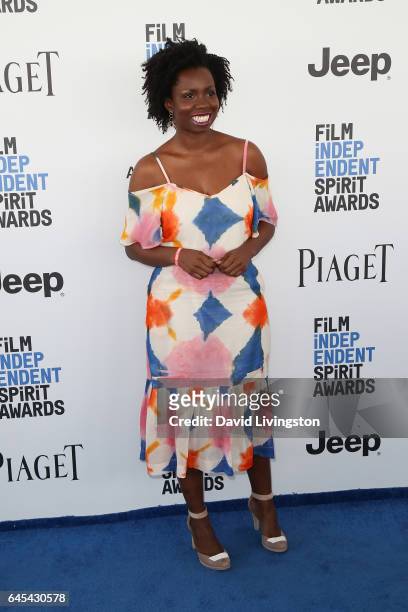 Actress Adepero Oduye attends the 2017 Film Independent Spirit Awards on February 25, 2017 in Santa Monica, California.