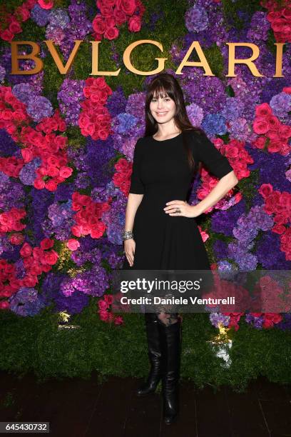 Actor Lucila Sola attends Bulgari's Pre-Oscar Dinner at Chateau Marmont on February 25, 2017 in Hollywood, United States.