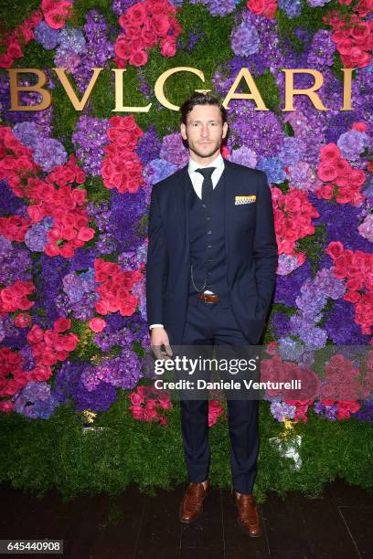 Model Parker Gregory attends Bulgari's Pre-Oscar Dinner at Chateau Marmont on February 25, 2017 in Hollywood, United States.