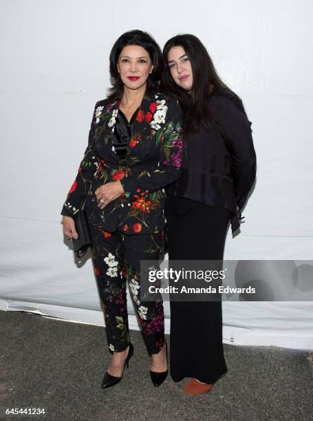 Actress Shohreh Aghdashloo and her daughter Tara Touzie during the 2017 Film Independent Spirit Awards at the Santa Monica Pier on February 25, 2017...