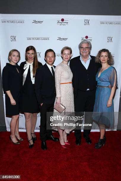 Hadewych Minis, Janine Jackowski, Trystan Puetter, Sandra Hueller, Peter Simonischek, and Lucy Russel attend Sony Pictures Classics' Annual...