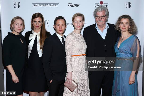 Hadewych Minis, Janine Jackowski, Trystan Puetter, Sandra Hueller, Peter Simonischek, and Lucy Russel attend Sony Pictures Classics' Annual...