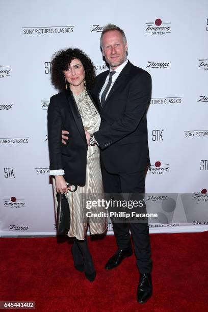 Mikael Christian Rieks and May el Toukhy attend Sony Pictures Classics' Annual Pre-Academy Awards Dinner Party at STK on February 25, 2017 in Los...