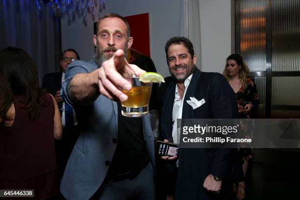 Roland Moller and Brett Ratner attend Sony Pictures Classics' Annual Pre-Academy Awards Dinner Party at STK on February 25, 2017 in Los Angeles,...