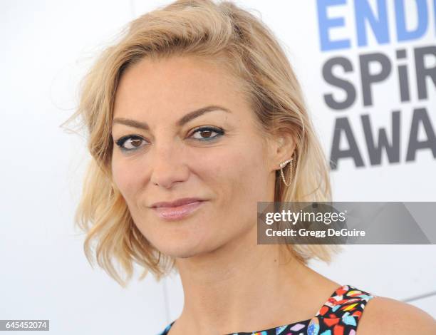 Director Lucy Walker arrives at the 2017 Film Independent Spirit Awards on February 25, 2017 in Santa Monica, California.