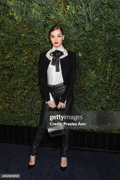 Hailee Steinfeld attends Charles Finch and CHANEL Pre-Oscar Awards Dinner at Madeo Restaurant on February 25, 2017 in Los Angeles, California.